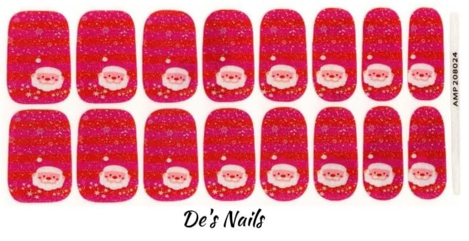 Cutie Claus- Premium Nail Polish Wraps sold by De's Nails