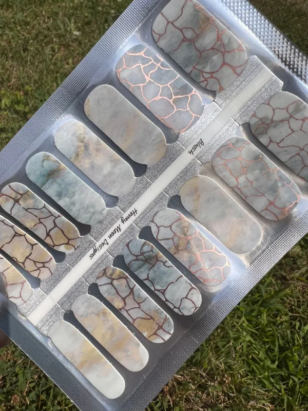 Blush -  Designer Nail Polish Wraps sold by De's Nails