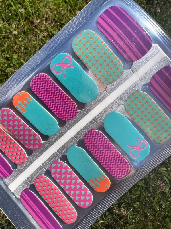 Totally Tubular - Nail Polish Wraps sold by De's Nails