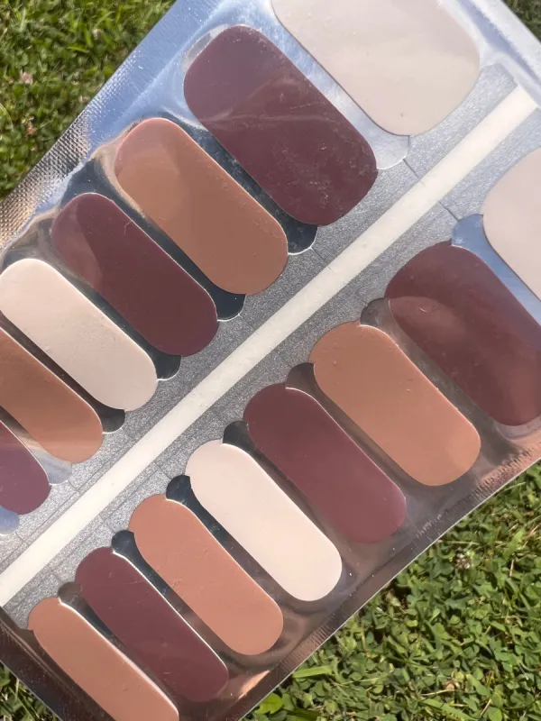 Shades of Brown  -  Nail Polish Wraps sold by De's Nails