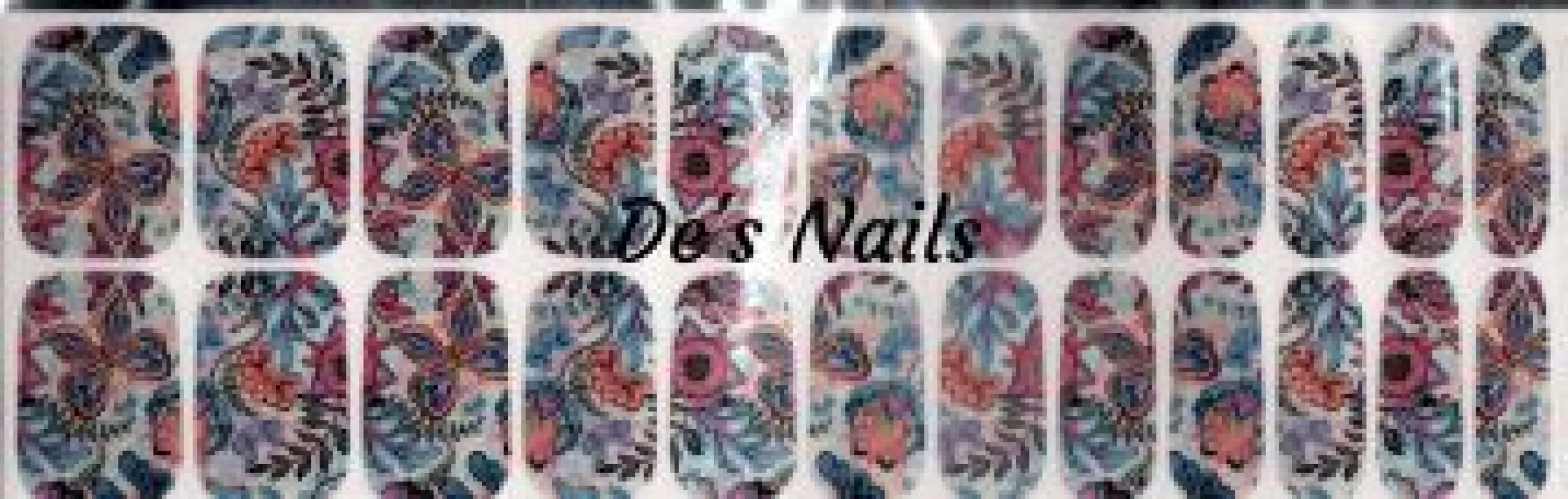 Butterfly Boho - Premium Nail Polish Wraps sold by De's Nails