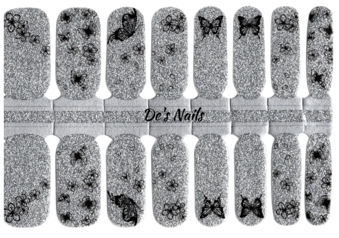 Butterfly Bling - Nail Polish Wraps sold by De's Nails