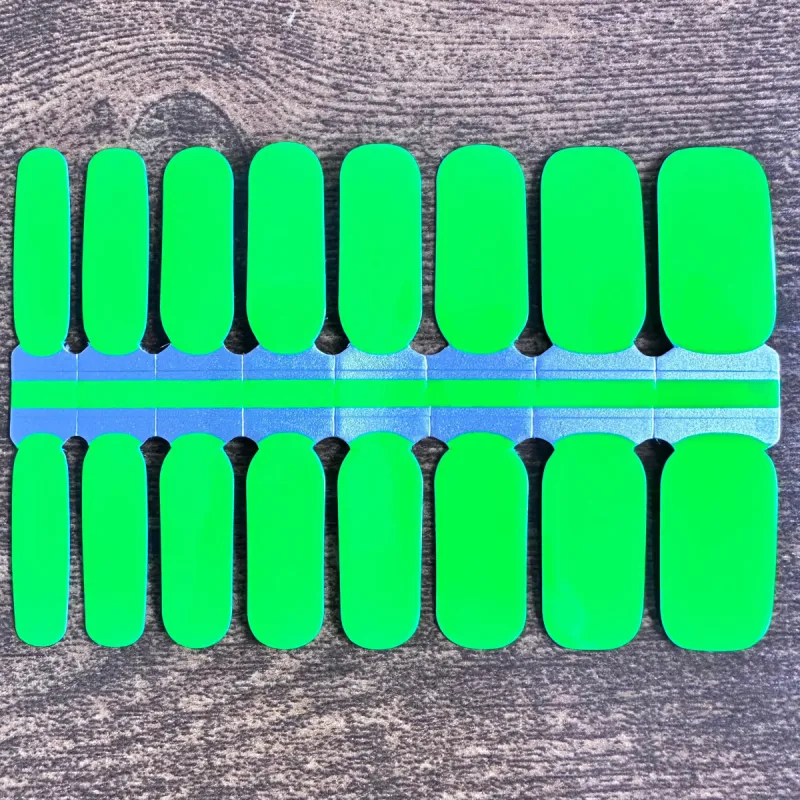 Neon Green  -  Nail Polish Wraps sold by De's Nails