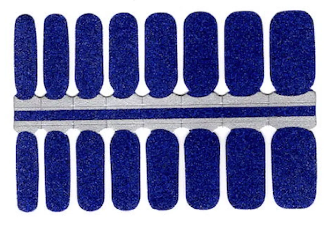 Royal Blue Sparkle  -  Polish Wraps sold by De's Nails