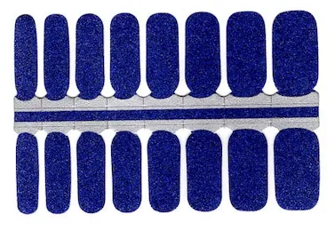 Royal Blue Sparkle - Polish Wraps sold by De's Nails