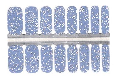 Baby Blue Glitter - Nail Polish Wraps sold by De's Nails