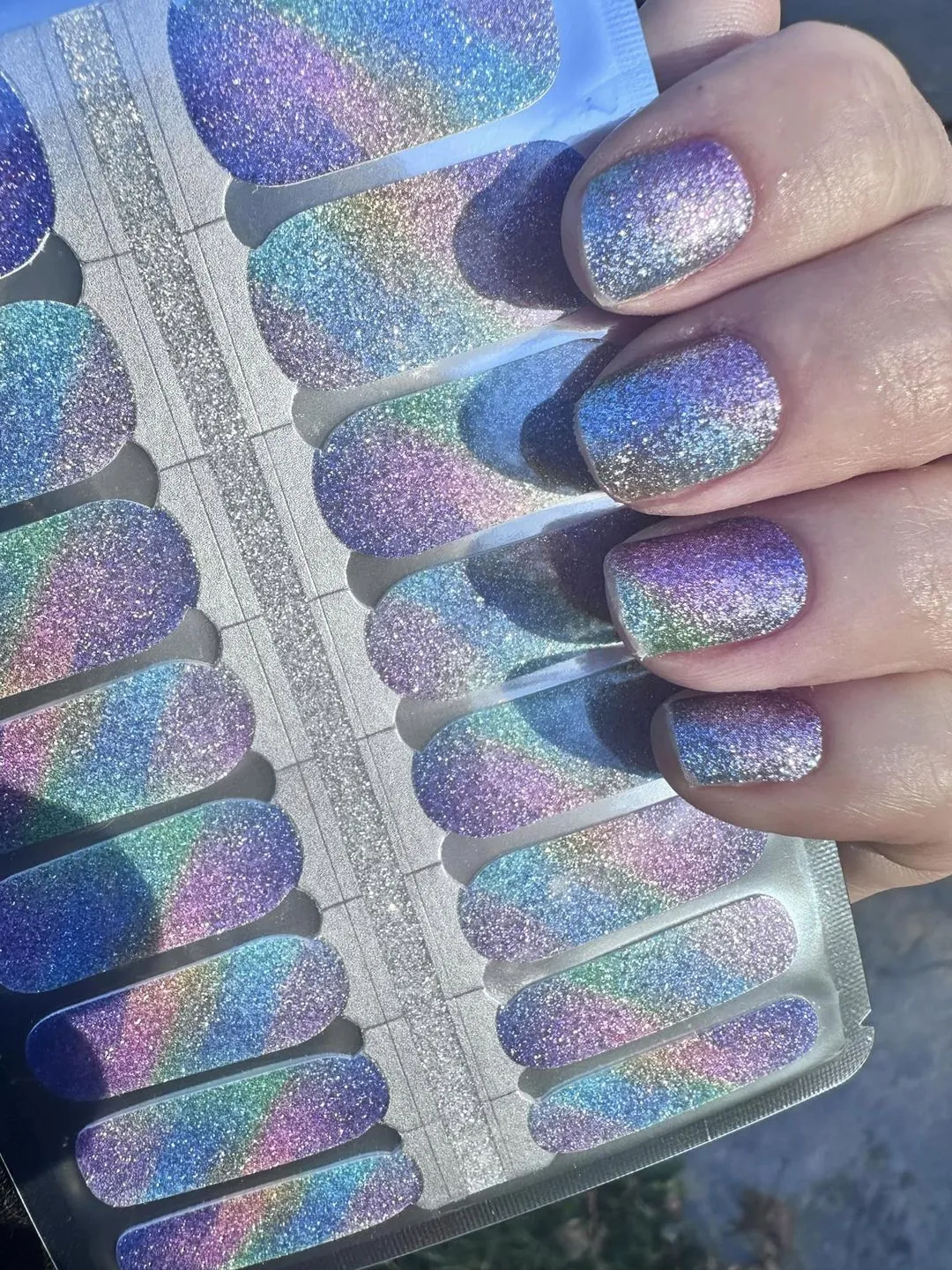 Gumdrop Sparkle - Nail Polish Wraps sold by De's Nails product image thumbnail 2