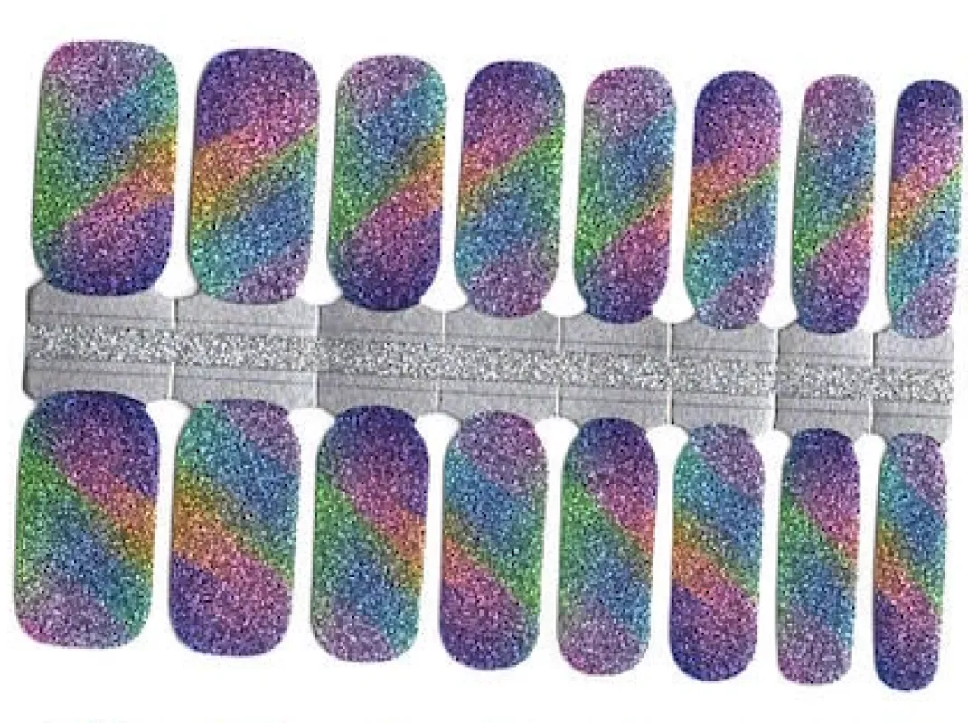 Gumdrop Sparkle  -  Nail Polish Wraps sold by De's Nails