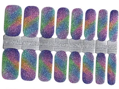Gumdrop Sparkle - Nail Polish Wraps sold by De's Nails