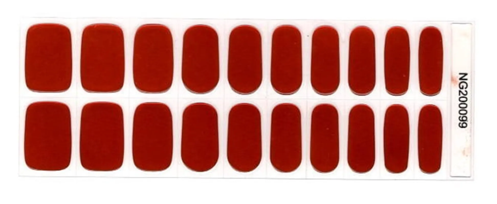 Red Glimmer - Semi-Cured Gel Nail Wraps Semi-Transparent sold by De's Nails