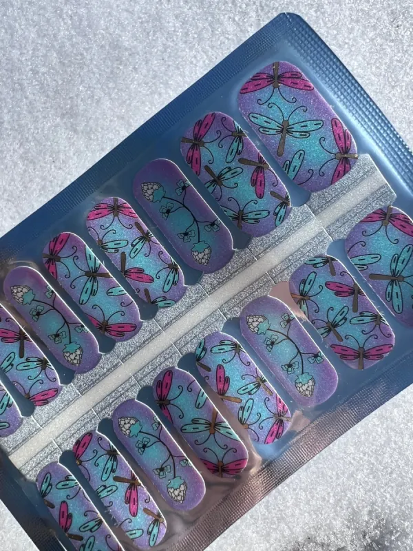 Flying with Dragons - Designer Nail Polish Wraps sold by De's Nails