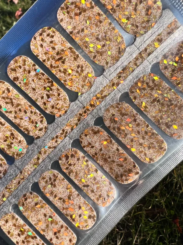 Golden Wishes Nail Polish Wraps sold by De's Nails