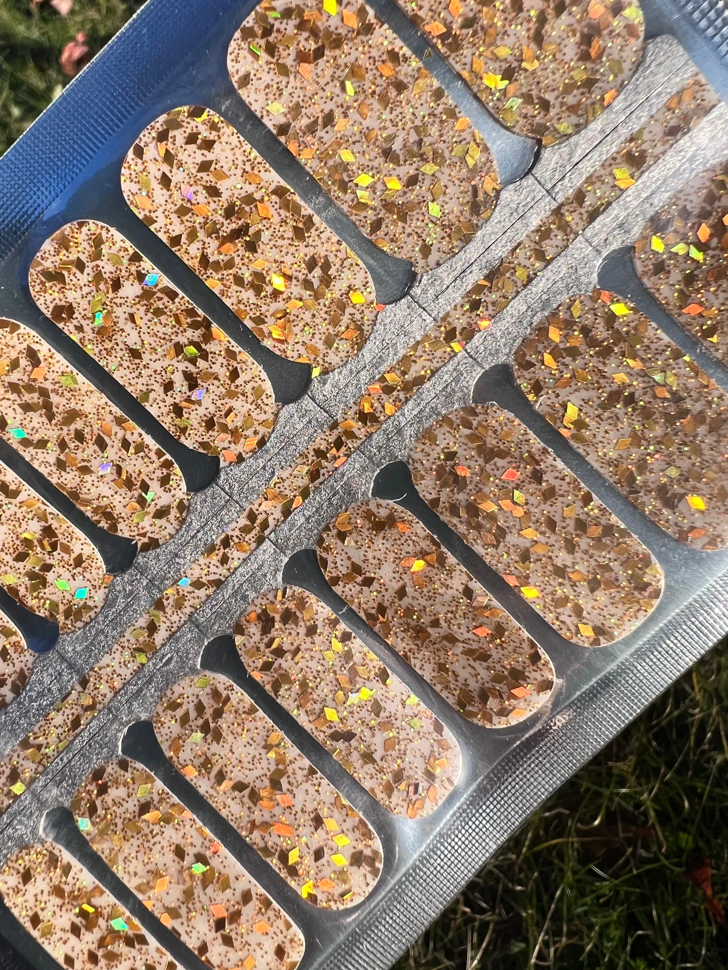 Golden Wishes Nail Polish Wraps sold by De's Nails