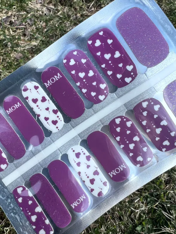 Mom Love - Designer Nail Polish Wraps sold by De's Nails