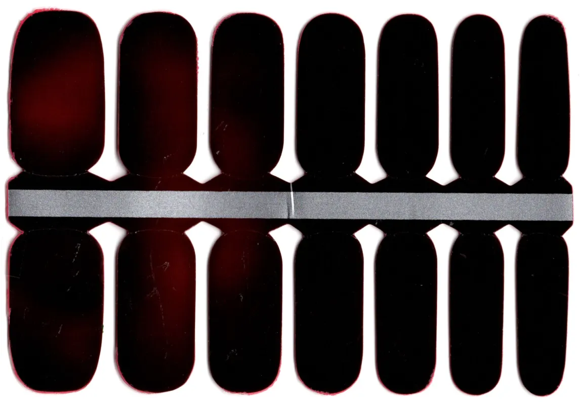 Black to Red Color Changing - Nail Polish Wraps sold by De's Nails