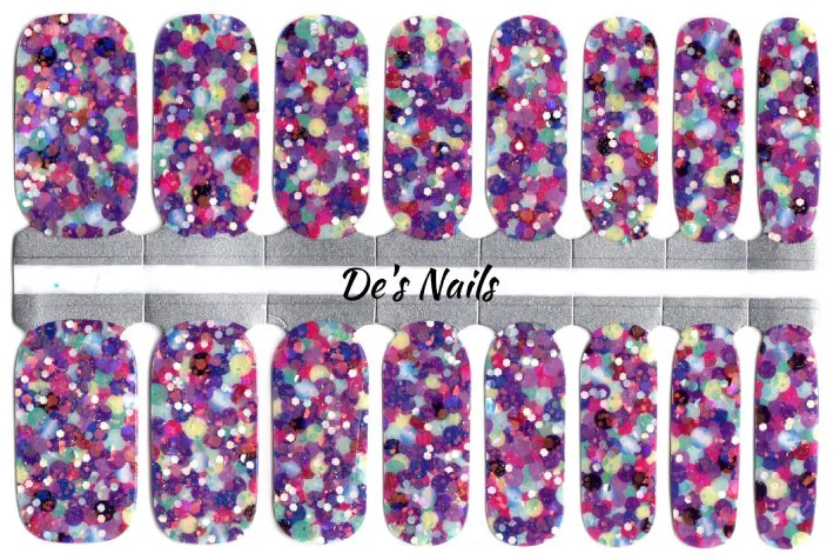 Glitz O Rama - Nail Polish Wraps sold by De's Nails