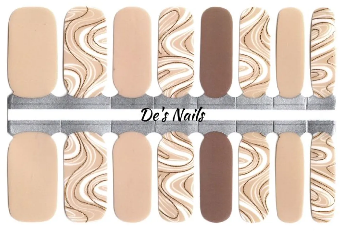 Calm Marble - Nail Polish Wraps sold by De's Nails