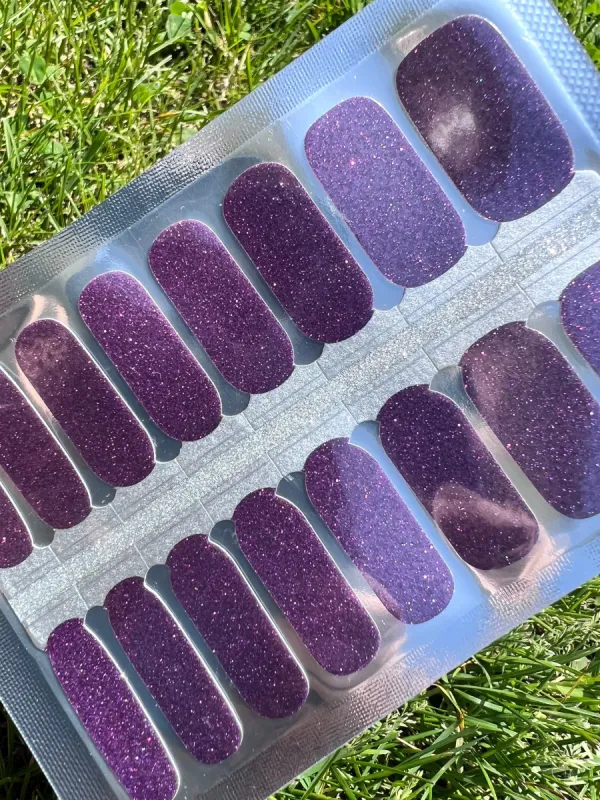 Sparkling Violet  -  Nail Polish Wraps sold by De's Nails