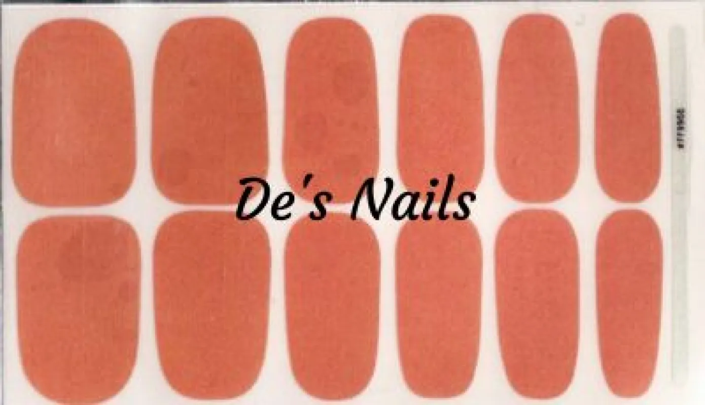 Peach Premium - Nail Polish Wraps sold by De's Nails