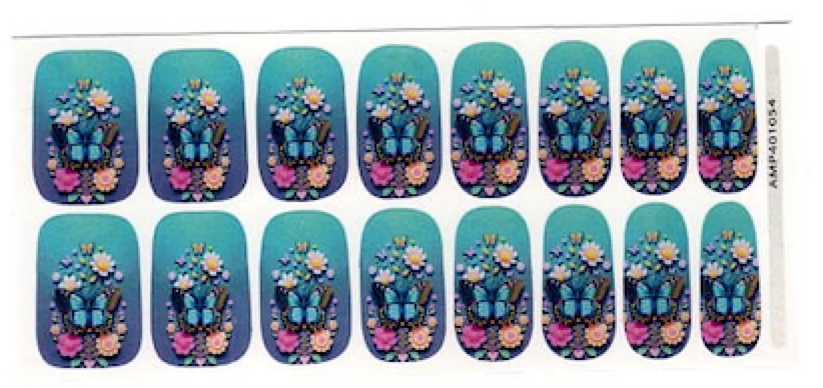 Butterfly Bloom - Premium Nail Polish Wraps sold by De's Nails