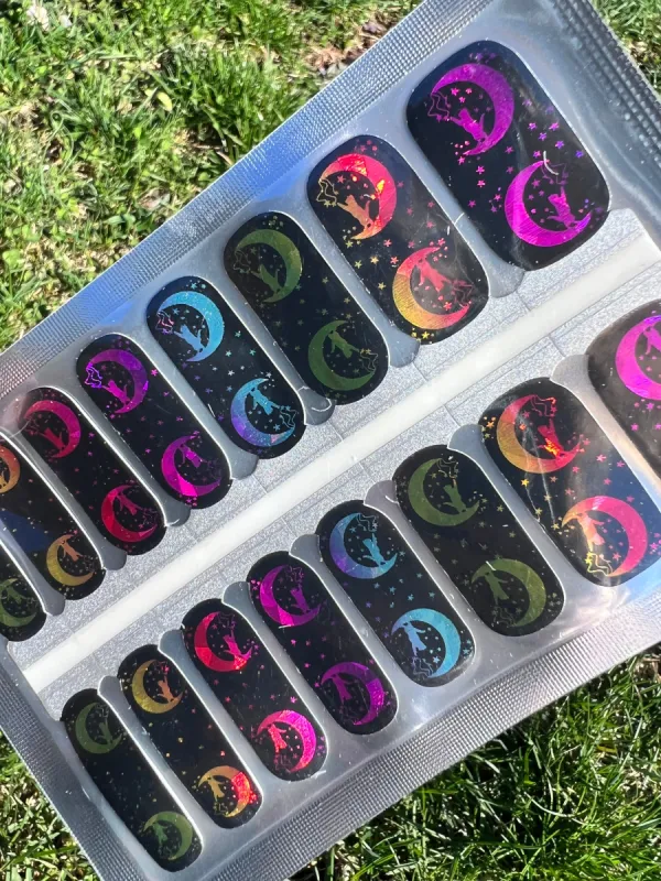 Kitty Moon  -  Designer Nail Polish Wraps sold by De's Nails