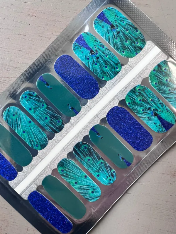 Shake Your Tail Feathers - Designer Nail Polish Wraps sold by De's Nails