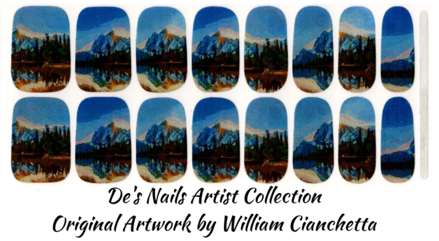 Mirror Mirror on the Wall - De’s Nails Artist Line Premium Nail Polish Wraps sold by De's Nails