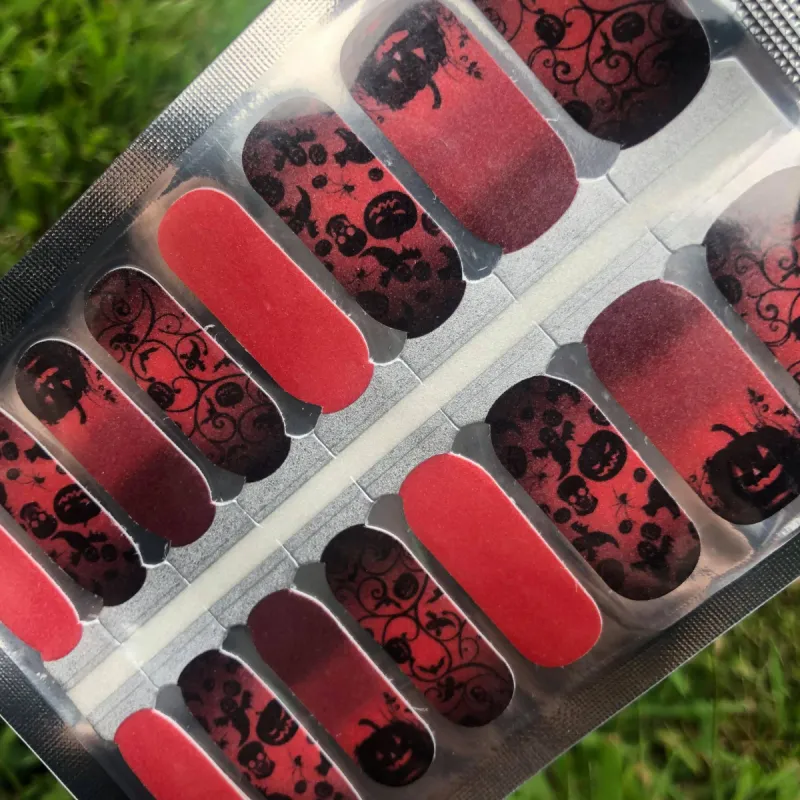 Spooky-Ween Nail Polish Wraps sold by De's Nails