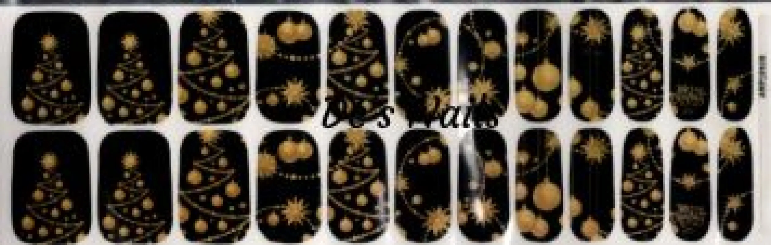 Silent Night - Premium Nail Polish Wraps sold by De's Nails