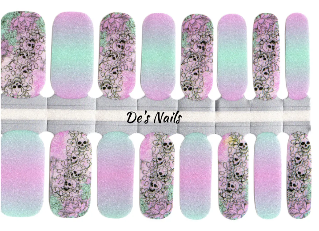 Skull Candy Nail Polish Wraps sold by De's Nails