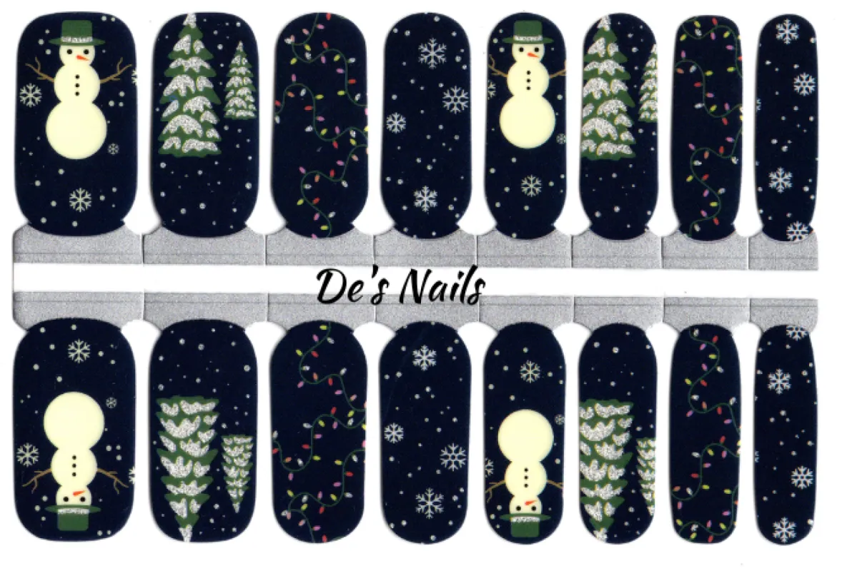 Snow Day Fun - Nail Polish Wraps sold by De's Nails