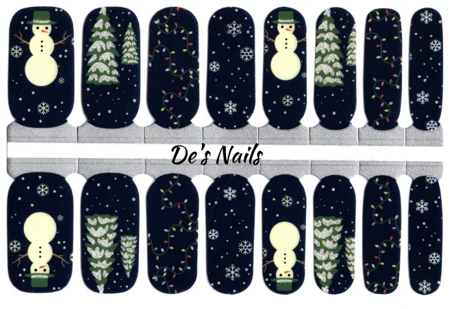 Snow Day Fun - Nail Polish Wraps sold by De's Nails
