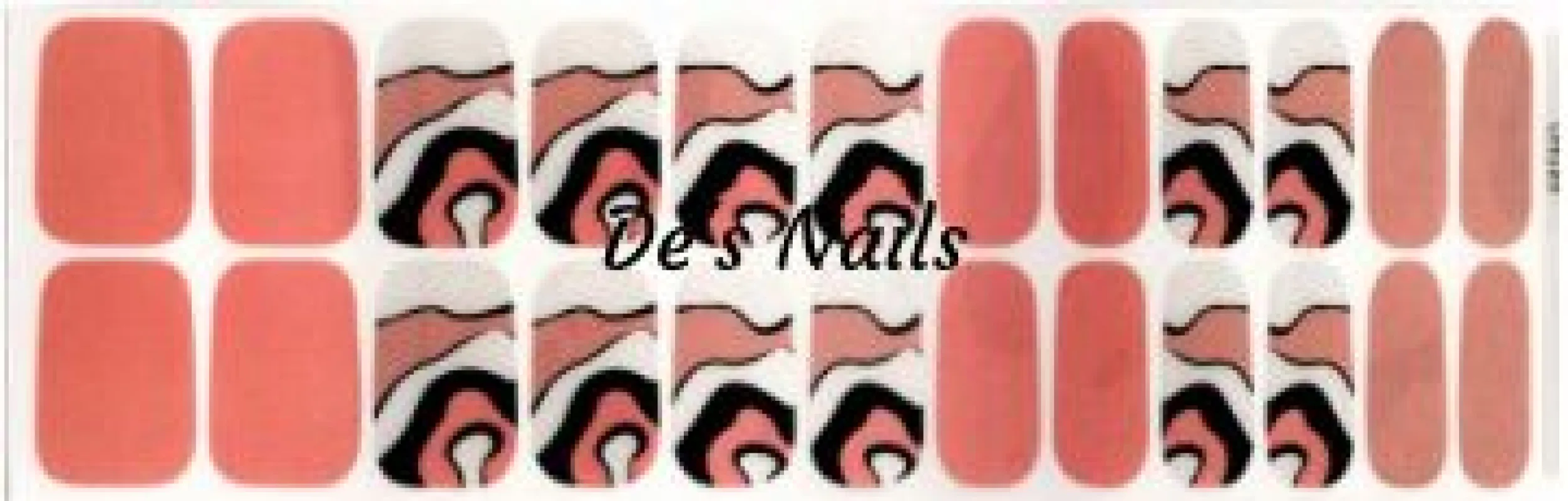 Geode Blush  - Premium Nail Polish Wraps sold by De's Nails