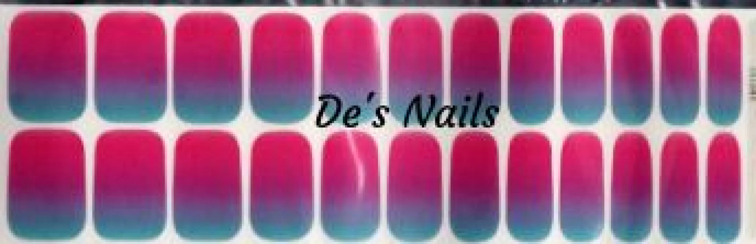 Cotton Candy Ombré - Premium Nail Polish Wraps sold by De's Nails
