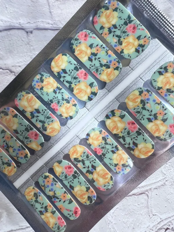 Texas Rose -  Nail Polish Wraps sold by De's Nails