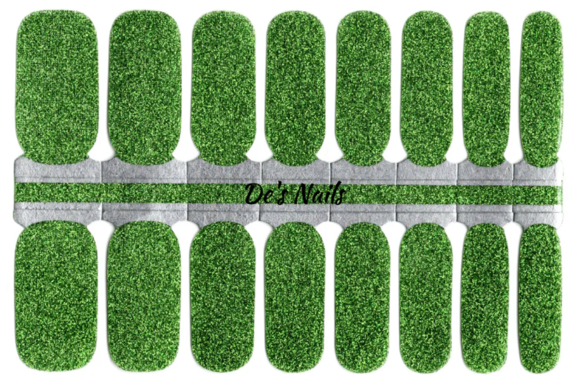 Green Sparkle - Nail Polish Wraps sold by De's Nails