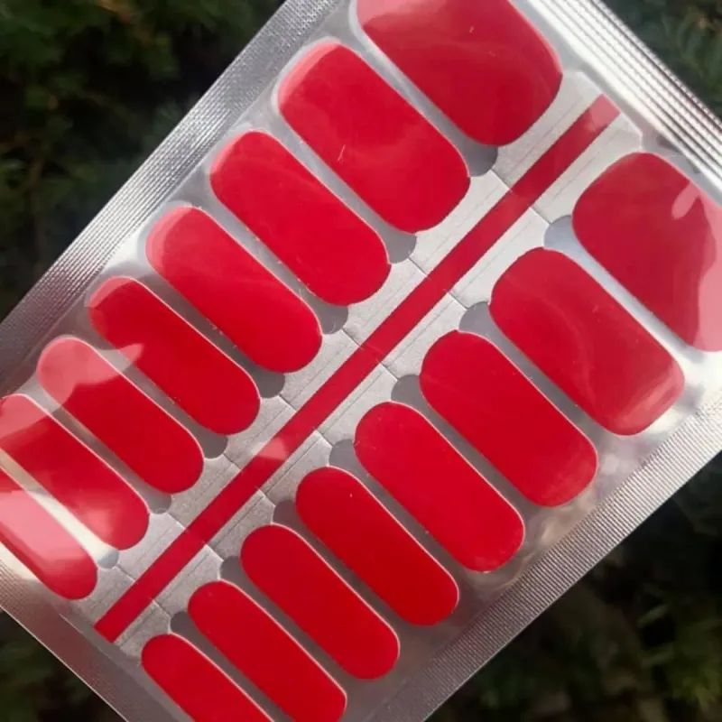 Fire Engine Red - Nail Polish Wraps sold by De's Nails