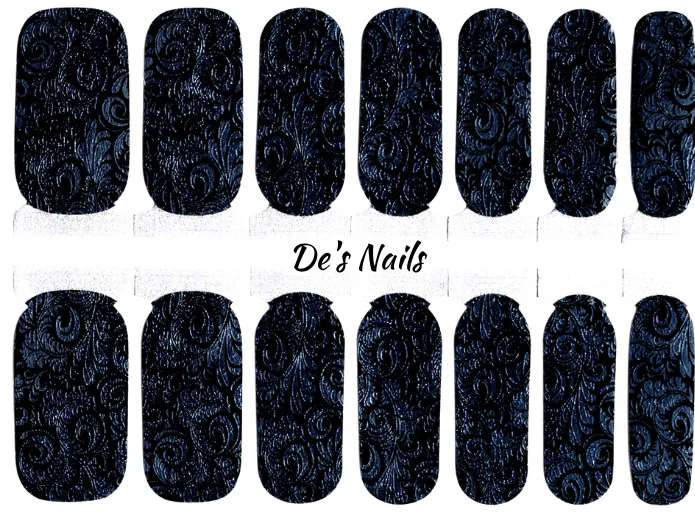 Leather and Lace - Nail Polish Wraps sold by De's Nails