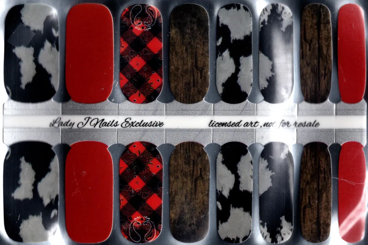 Barn Dance - Nail Polish Wraps sold by De's Nails