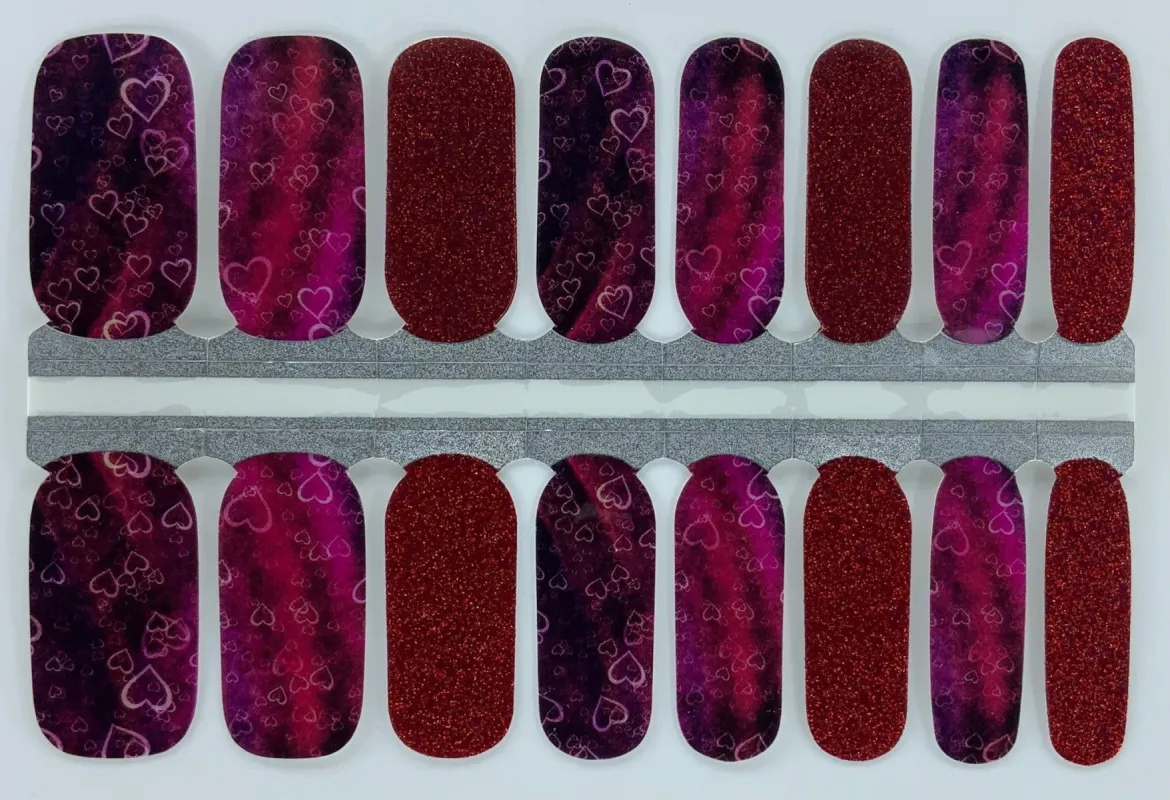 Lots of Love - Designer Nail Polish Wraps sold by De's Nails