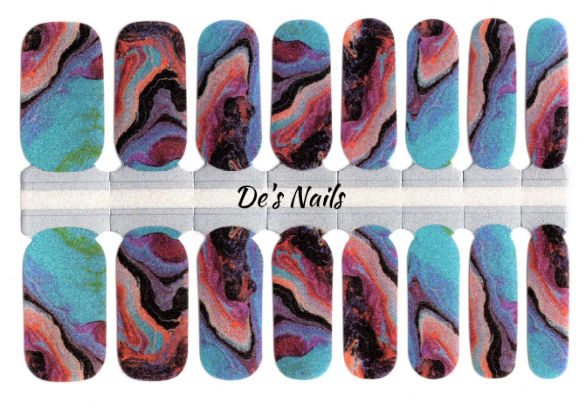 Amazing Agate - Nail Polish Wraps sold by De's Nails