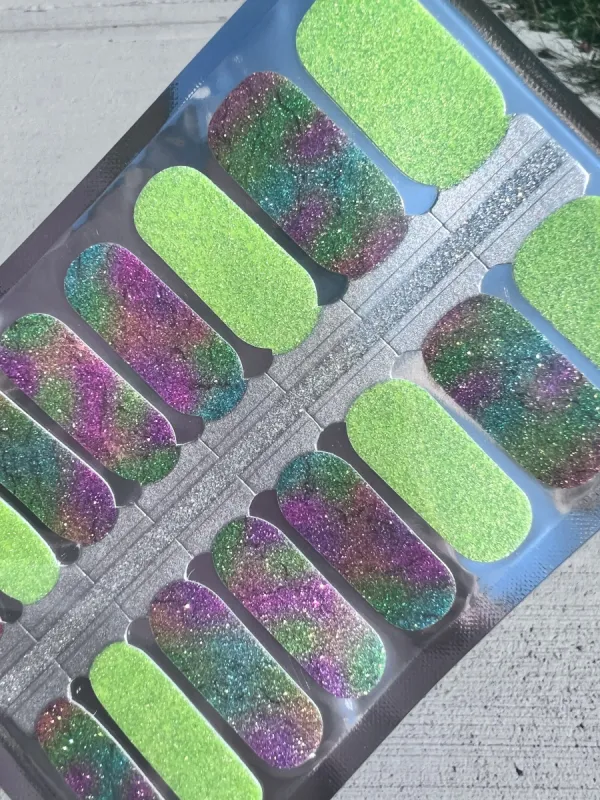 Neon Pow - Designer Nail Polish Wraps sold by De's Nails