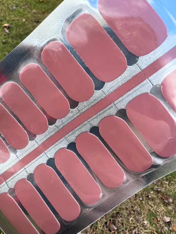 Mauve Nail Polish Wraps sold by De's Nails