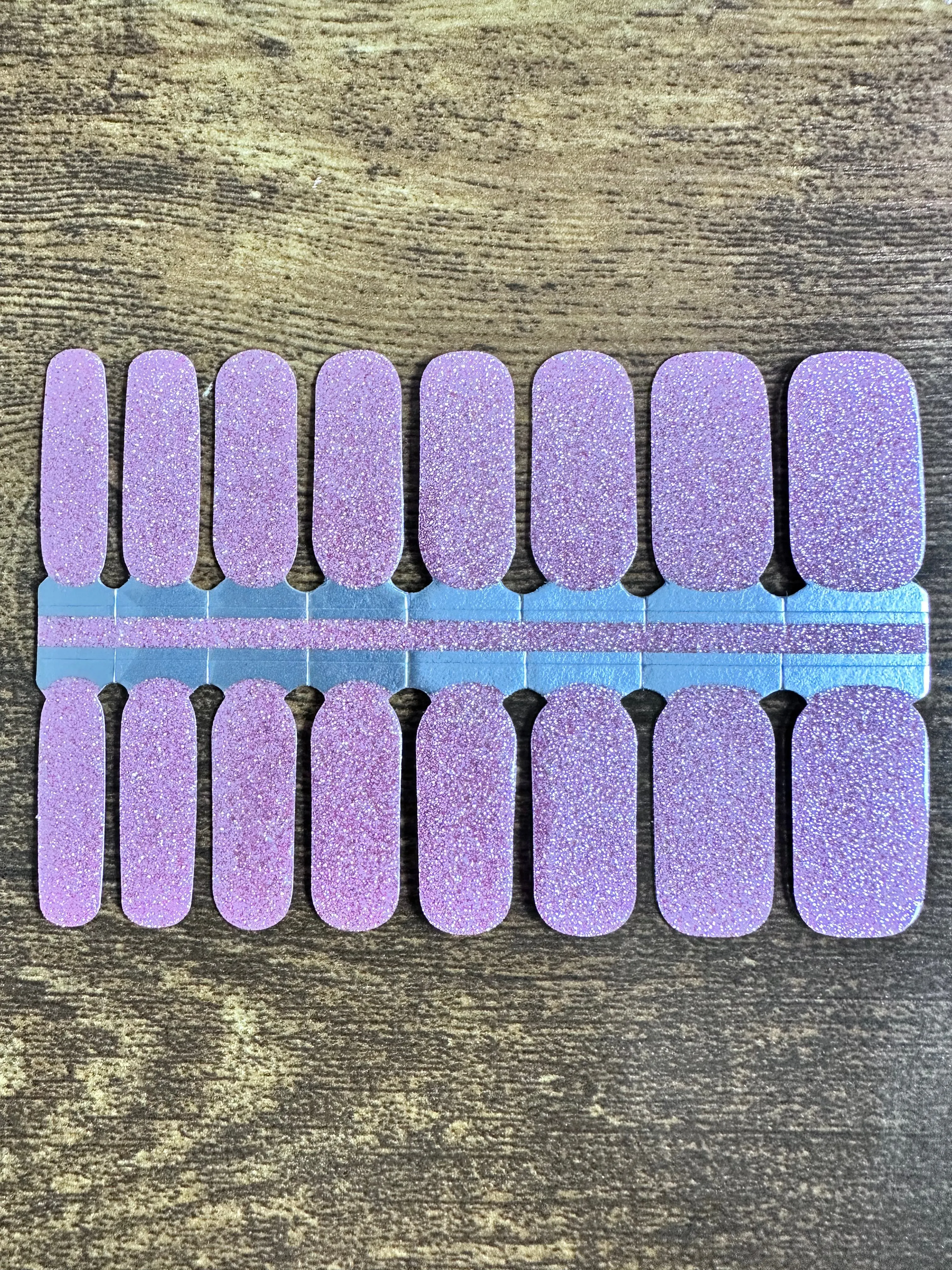 Pretty in Pink Sparkle- Polish Wraps sold by De's Nails