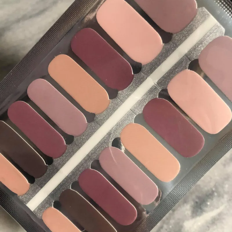 Purple Mono chromatic nail polish wraps sold by De's Nails