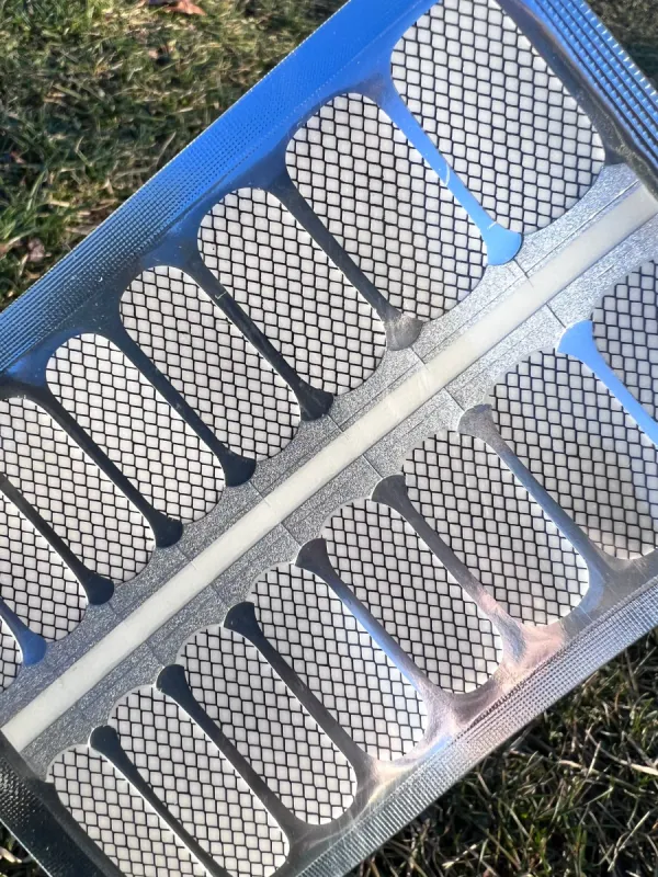 Fishnet Fingers - Clear Overlay  Nail Polish Wraps sold by De's Nails