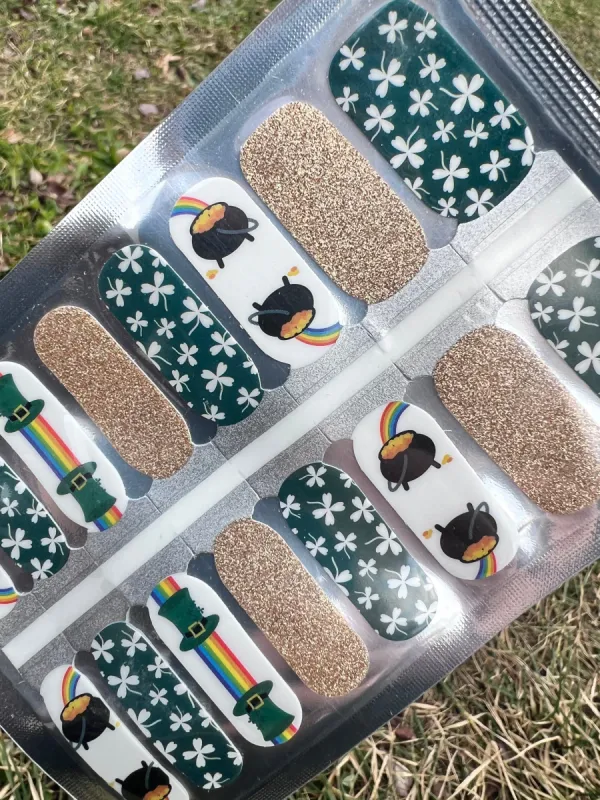 Pot of Gold Nail Polish Wraps sold by De's Nails