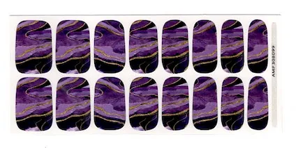 Purple Perfection - Premium Nail Polish Wraps sold by De's Nails