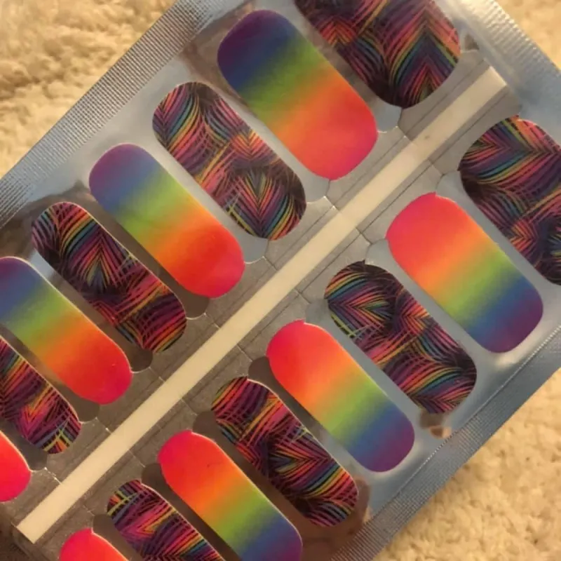 Neon Fern - Nail Polish Wraps sold by De's Nails