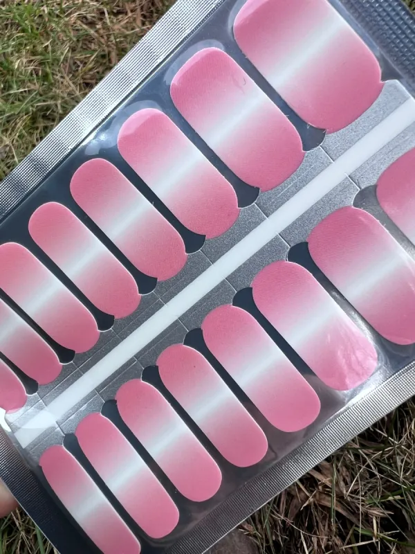 Ombre Pinks - Designer Nail Polish Wraps sold by De's Nails